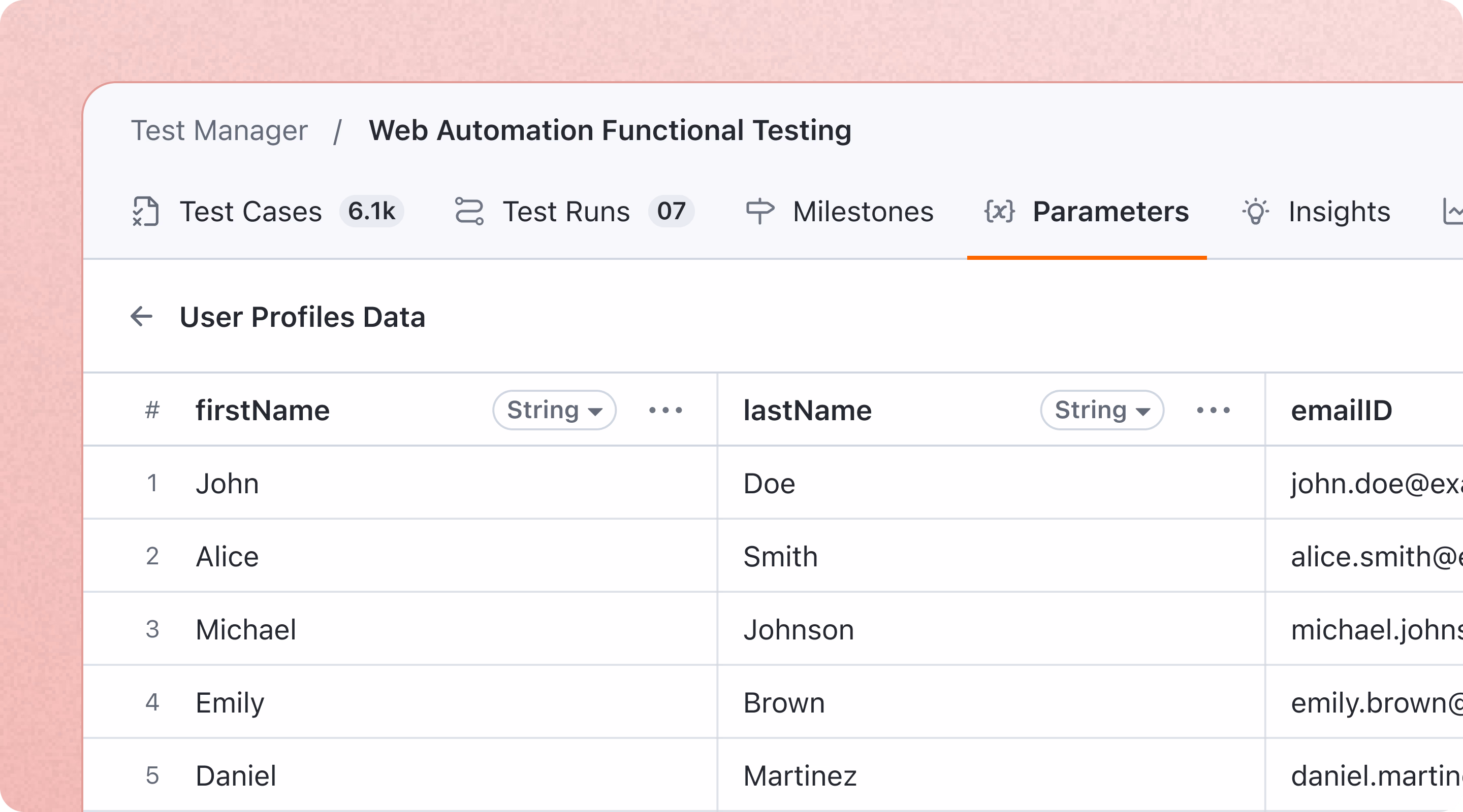KaneAI Parameters and Variables — dynamic inputs for reusable tests.